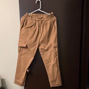 Sans Souci Camel Casual  Cargo Pants- women